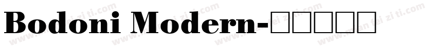 Bodoni Modern字体转换